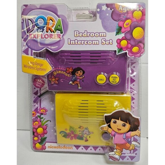 Dora The Explorer Bedroom Intercom Set Wireless System for Girls, Kids - Picture 1 of 2